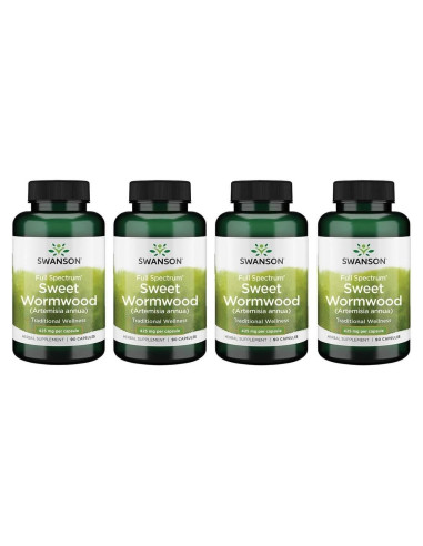Suplemento Herbal Swanson Artemisa Dulce 90 Cápsulas 425mg