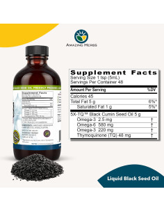 Aceite de Semilla Negra Amazing Herbs 236.6 ml - Salud Digestiva y Inmunológica 2