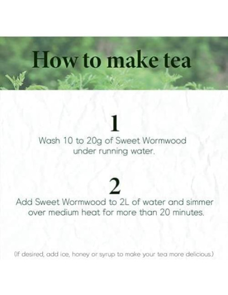 Té Artemisia Annua Dulce Coreana 113.4g Hojas Secas Té Artemisia Annua Dulce Coreana 113.4g Hojas Secas