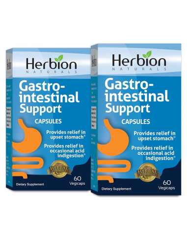 Herbion Naturals Apoyo Gastrointestinal 60 Vegicaps - Paquete de 2