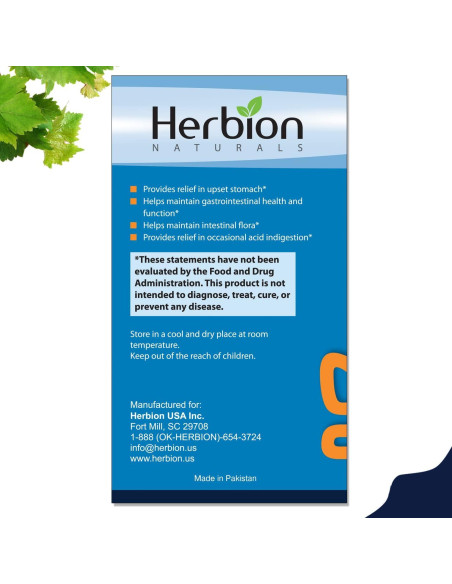 Herbion Naturals Apoyo Gastrointestinal 60 Vegicaps - Paquete de 2 Herbion Naturals Apoyo Gastrointestinal 60 Vegicaps - Paquete de 2
