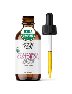 Aceite de Ricino Orgánico 30 ml - Belleza Cotidiana, Puro y Certificado