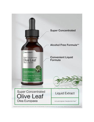 Extracto de Hoja de Olivo Horbaach 59 ml Sin Alcohol Vegetariano