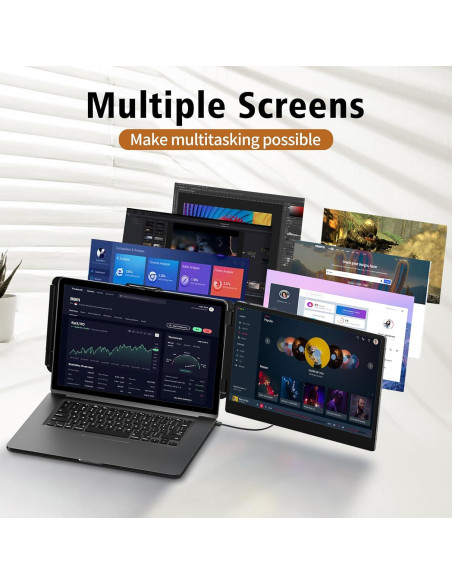 Extensor de Pantalla ROYY 14" FHD USB-C HDMI Portátil Extensor de Pantalla ROYY 14" FHD USB-C HDMI Portátil