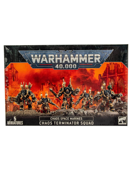 Escuadrón Terminadores del Caos Games Workshop 5 Figuras Escuadrón Terminadores del Caos Games Workshop 5 Figuras