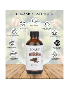 Kit de Aceite de Ricino Orgánico Prensado en Frío 118ml 2