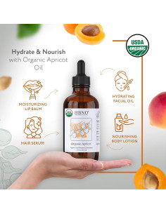 Aceite de Albaricoque Virgen Orgánico HBNO 120ml - Ideal para Cuidado de la Piel 2
