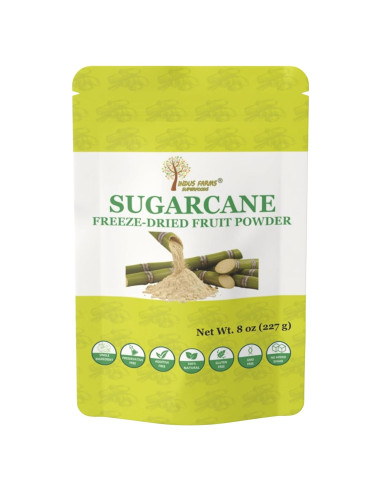 Polvo de Jugo de Caña de Azúcar Indus Farms 100% Puro 226.8g