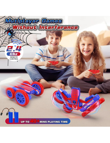 Coche RC Acrobático Spider Blissbud 4WD 360 para Niños