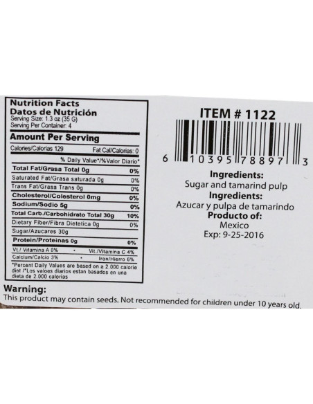 Bolas de Tamarindo Natural 100% - 226.8 g - Sin Gluten Bolas de Tamarindo Natural 100% - 226.8 g - Sin Gluten