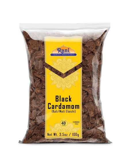 Vainas de Cardamomo Negro Rani 100g - Especia Gourmet India Vainas de Cardamomo Negro Rani 100g - Especia Gourmet India