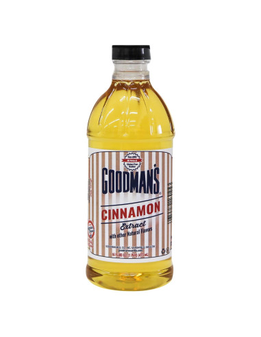 Extracto de Canela Goodman 0.47L - Sin Gluten, Kosher, Bajo en Calorías