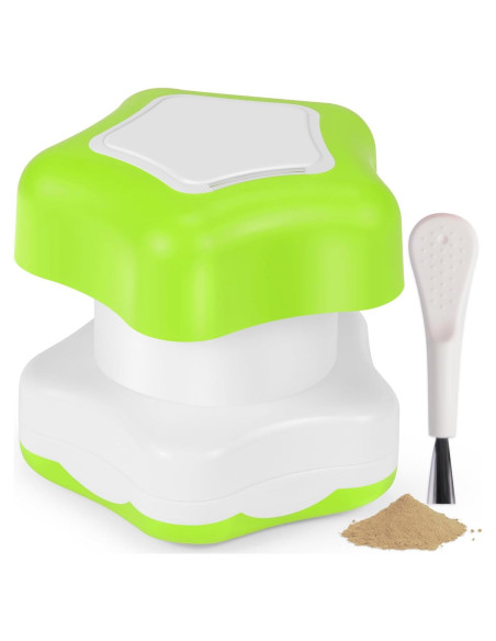 Triturador de Pastillas Johnbee Verde con Compartimento y Cepillo Triturador de Pastillas Johnbee Verde con Compartimento y Cepillo