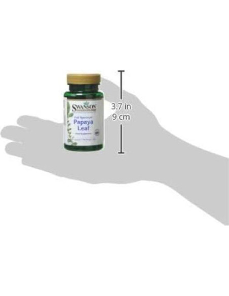 Suplemento de Hoja de Papaya Swanson 400mg - 60 Cápsulas Suplemento de Hoja de Papaya Swanson 400mg - 60 Cápsulas