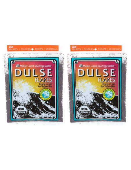 Copos de Dulse Orgánicos Maine Coast 226.8 g - Snacks Saludables Copos de Dulse Orgánicos Maine Coast 226.8 g - Snacks Saludables