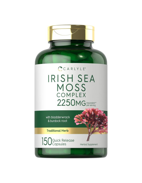 Cápsulas de Musgo Marino Irlandés Carlyle 2250mg 150 Unidades Cápsulas de Musgo Marino Irlandés Carlyle 2250mg 150 Unidades