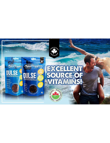 Copos de Dulse Atlántico Orgánico Aqua Veggies 227g - Alto en Nutrientes Copos de Dulse Atlántico Orgánico Aqua Veggies 227g - Alto en Nutrientes