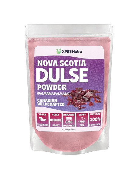 Polvo de Dulse Orgánico XPRS Nutra 227g - Superalimento Marino Polvo de Dulse Orgánico XPRS Nutra 227g - Superalimento Marino