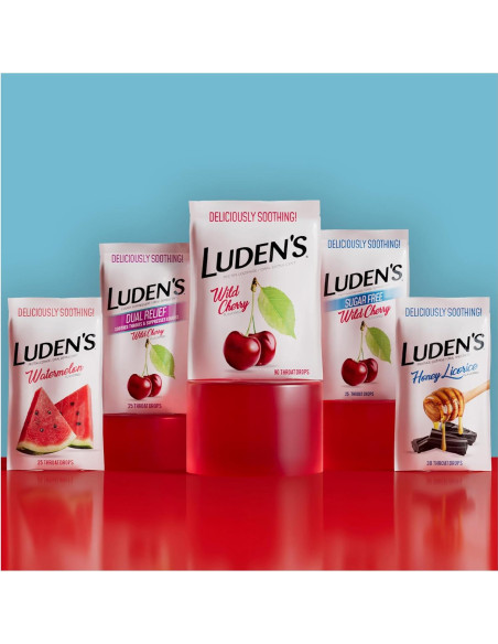 Caramelos para la Garganta Luden's Sin Azúcar Cereza Silvestre 75 Unidades Caramelos para la Garganta Luden's Sin Azúcar Cereza Silvestre 75 Unidades