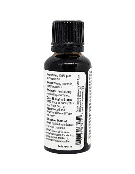 Aceite Esencial Eucalipto Now Foods 29.57 ml Aromaterapia Aceite Esencial Eucalipto Now Foods 29.57 ml Aromaterapia