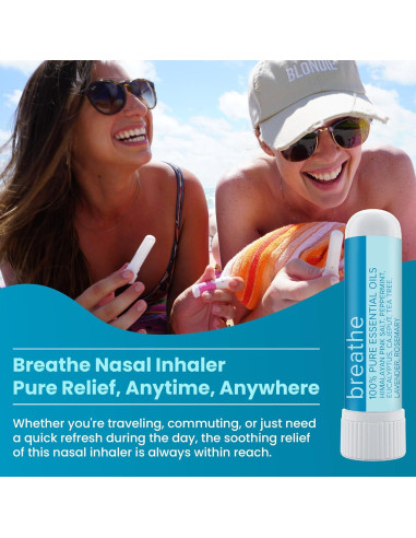 Inhalador Aromaterapia MOXE Breathe 3 Paquete - Sal Himalaya