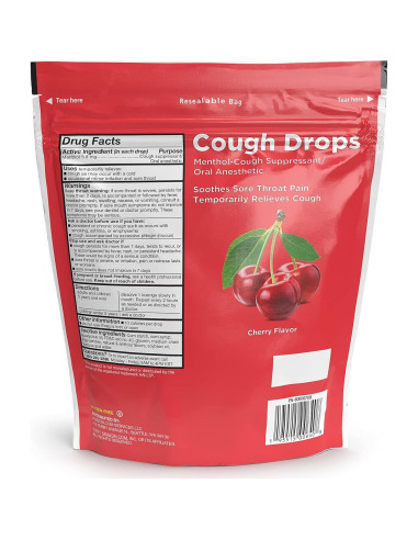 Caramelos para la Tos de Cereza Amazon Basic Care 160 unidades