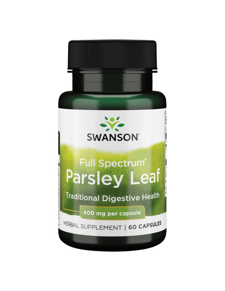 Extracto de Hoja de Perejil Swanson 400mg - 60 Cápsulas Extracto de Hoja de Perejil Swanson 400mg - 60 Cápsulas