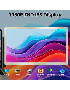 Extensor de Pantalla 15.6" KEFEYA FHD USB-C HDMI Rotación 2