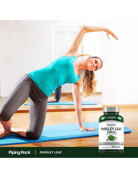 Cápsulas de Perejil Piping Rock 1200mg 250 Píldoras Sin OGM Cápsulas de Perejil Piping Rock 1200mg 250 Píldoras Sin OGM