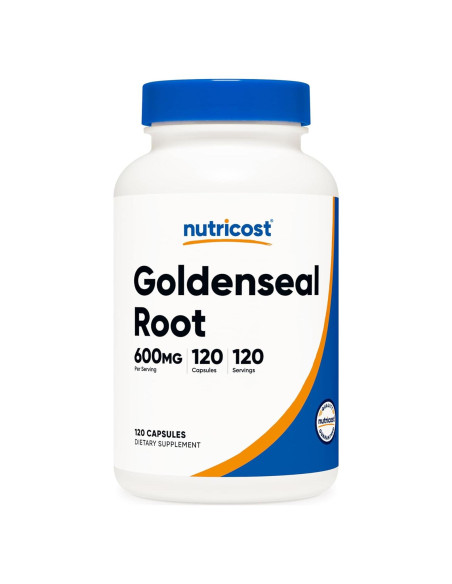 Raíz de Sello de Oro Nutricost 600mg 120 Cápsulas Vegetarianas Raíz de Sello de Oro Nutricost 600mg 120 Cápsulas Vegetarianas