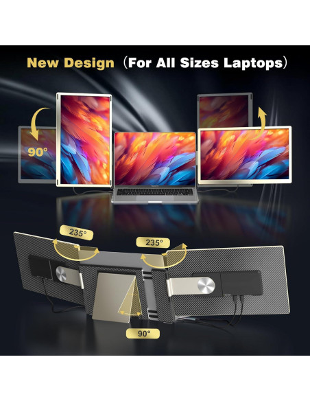 Extensor de Pantalla Portátil Macsecor 15.6" FHD 1080P Extensor de Pantalla Portátil Macsecor 15.6" FHD 1080P