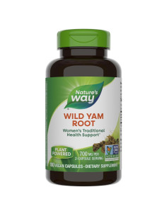 Raíz de Ñame Silvestre Nature's Way 700 mg 180 Cápsulas Veganas