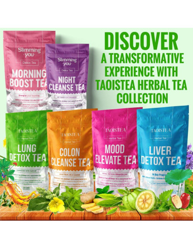 Té Detox de Pulmón TAOISTEA - 14 Bolsitas Herbal Natural