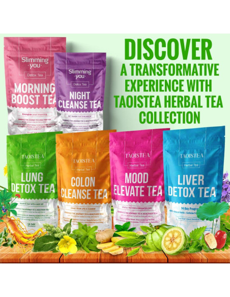Té Detox de Pulmón TAOISTEA - 14 Bolsitas Herbal Natural Té Detox de Pulmón TAOISTEA - 14 Bolsitas Herbal Natural