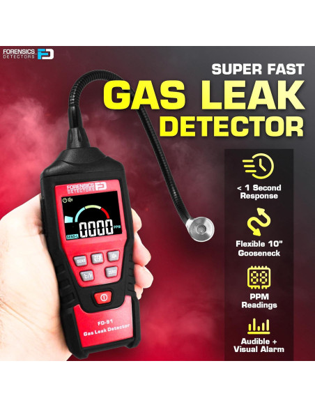 Detector de Fugas de Gas Forensics FD | Sensor Japonés | 3m Caída Detector de Fugas de Gas Forensics FD | Sensor Japonés | 3m Caída