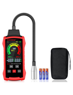 Detector de Gas Natural KeenWise KW-GD18 con Alarmas y Pantalla