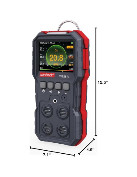 Detector de Fugas de Gas Wintact WT8811 4 en 1 Preciso Detector de Fugas de Gas Wintact WT8811 4 en 1 Preciso