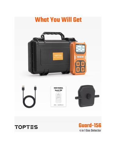 Detector de Gas Guard-156 4 en 1 H2S, CO, LEL, O2 - Seguridad