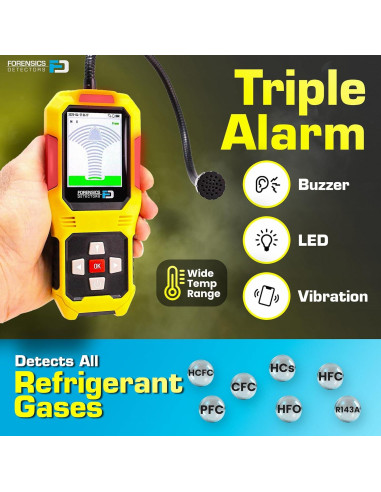 Detector de Fugas de Freón Forensics FD-92 | Sensibilidad 2.83 g/año