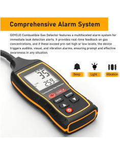 Detector de Fugas de Gas GOYOJO con Pantalla LCD y Alarma 2