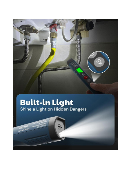 Detector de Fugas de Gas AEG-1223 con Alarma y Luz LED Detector de Fugas de Gas AEG-1223 con Alarma y Luz LED