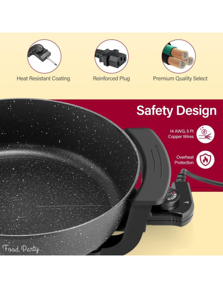 Olla eléctrica Food Party FPJ205 6L antiadherente 220V Olla eléctrica Food Party FPJ205 6L antiadherente 220V