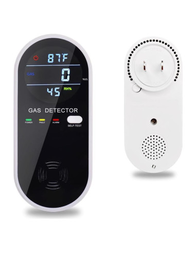 Detector de Gas Natural 3-en-1 CHENGHEM con Pantalla LCD