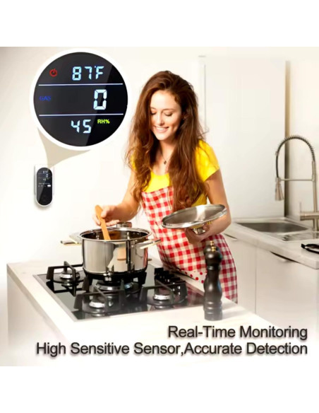 Detector de Gas Natural 3-en-1 Genérico KH107 con LCD Detector de Gas Natural 3-en-1 Genérico KH107 con LCD