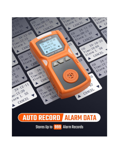 Detector de Monóxido de Carbono Guard-533 Portátil con Alarmas