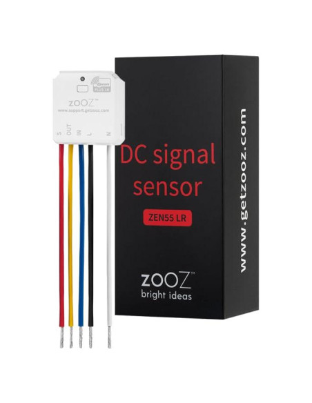 Sensor de Señal DC Z-Wave Zooz ZEN55 para Detectores de Humo