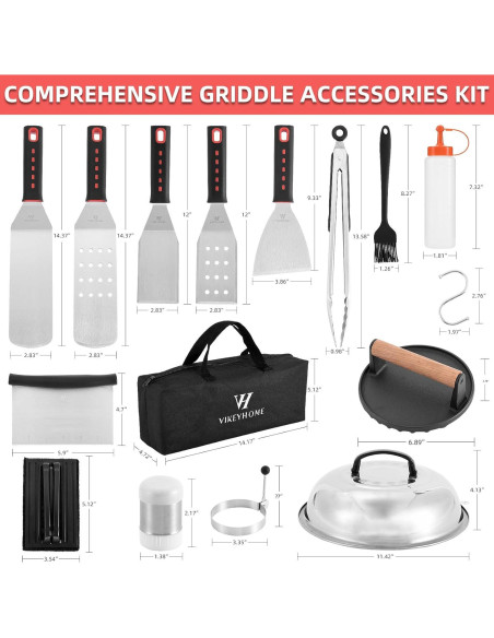 Kit de Accesorios para Parrilla VIKEYHOME 28 Piezas Kit de Accesorios para Parrilla VIKEYHOME 28 Piezas