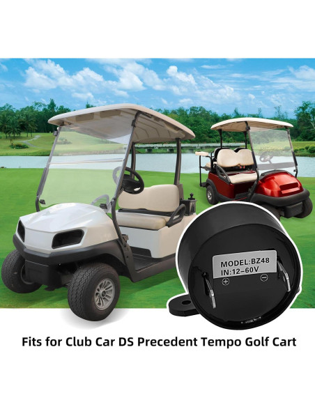 Alarma de retroceso Roykaw para carrito de golf 12-48V 80 dB Alarma de retroceso Roykaw para carrito de golf 12-48V 80 dB