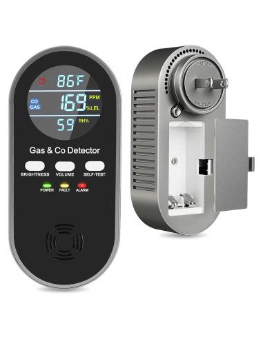 Detector de Gas y Monóxido de Carbono Antercite KH168 5-en-1