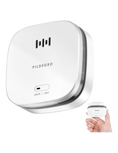 Detector de Humo Pildegro PD-70S con Sensor de Calor y Batería CR123A